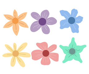 Fototapeta premium Colorful Flowers Art