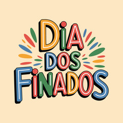 Flat Dia dos Finados vector illustration