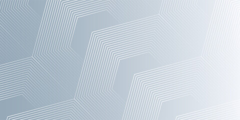 Abstract gray background with white dynamic wavy hexagon texture. suitable for wallpaper poster banner vector