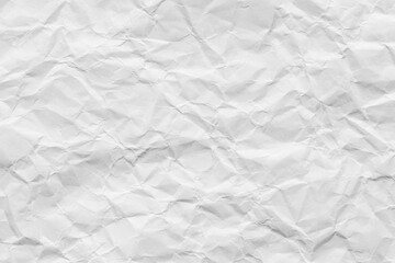 White crumpled paper backdrop,white crumpled paper texture background,Clean white paper, wrinkled, abstract background.