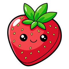 Obraz premium strawberry vector illustration