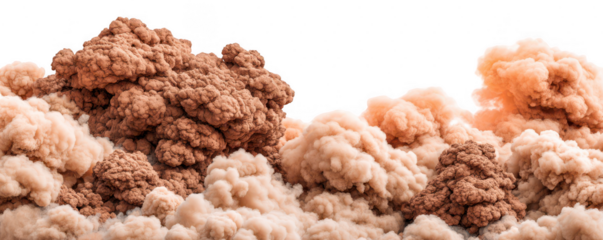 Abstract clouds of contrasting colors