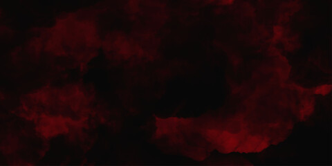 Red color powder explosion isolated on black background. Colorful dust explode. Paint Holi, dust particles splash. Network concept with spray. Futuristic technology element. 3D rendering.	