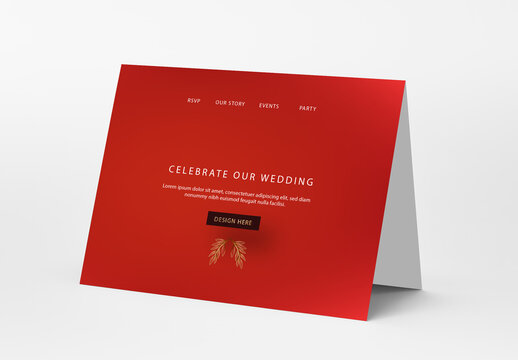 Invitation Card Mockup