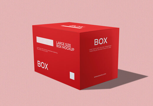 Large Product Box Mockup