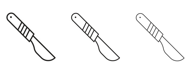 Scalpel icon linear style sign for mobile concept and web design.