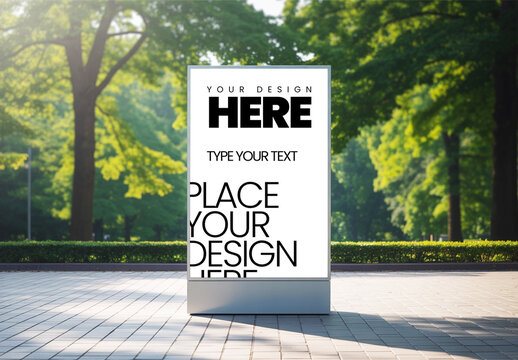 Modern Street Billboard Mockup