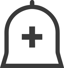 Obraz premium Bell icon with plus sign notification alert