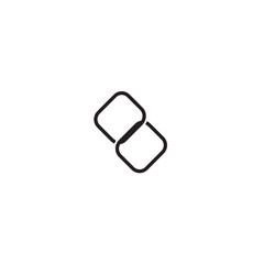 Vector art of link icon isolated on white background