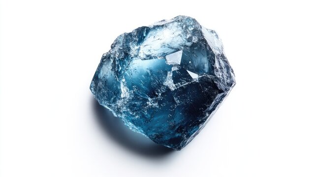 Rough, blue crystal specimen - Powered by Adobe