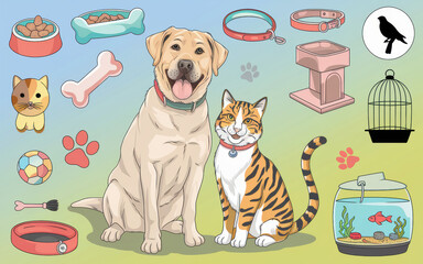 Unlikely friendship between dog and cat heartwarming moment