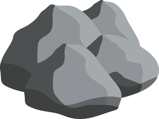 Rocks with Grass Illustration