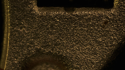 Macro shot detail image of iron screw key