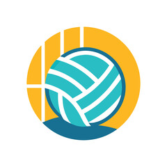 Fototapeta premium Volleyball net icon