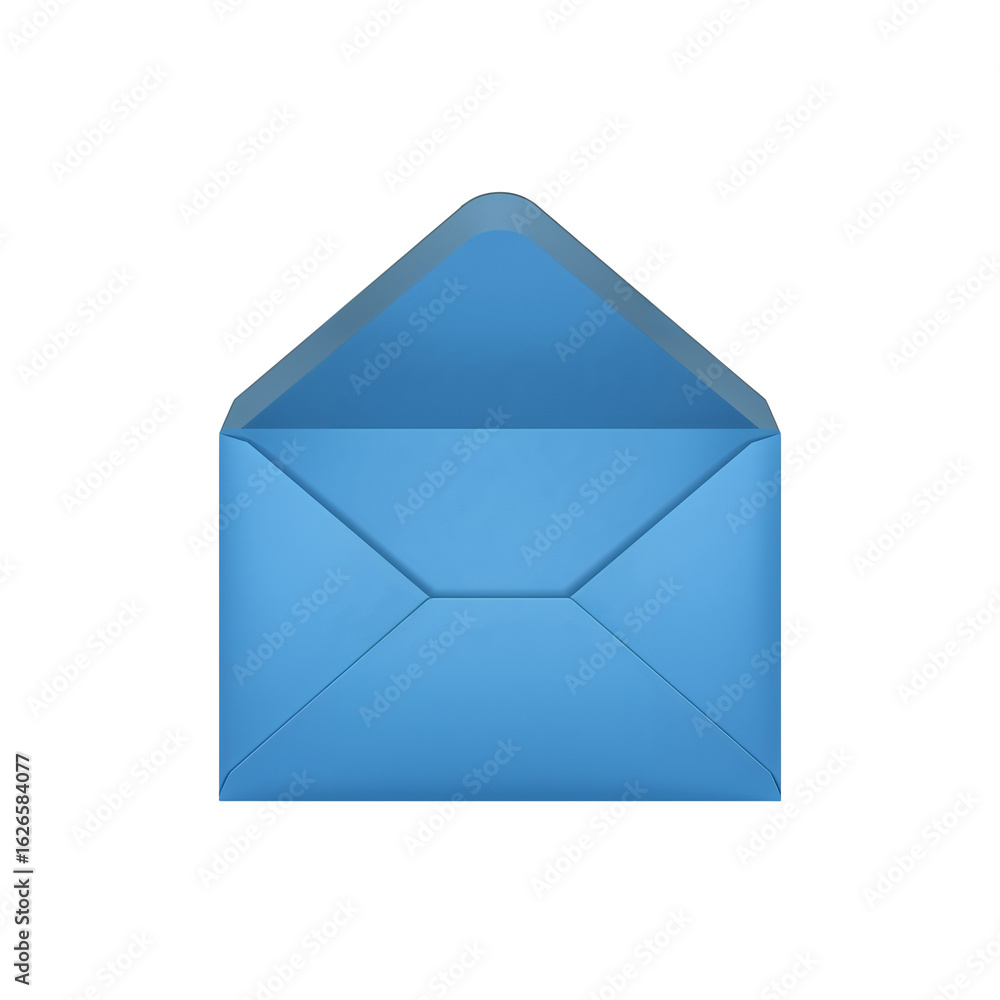 Poster azure mail communication icon depicting messaging in a digital format on transparent