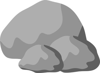 Rocks with Grass Illustration