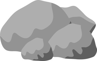 Rocks with Grass Illustration