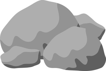 Rocks with Grass Illustration