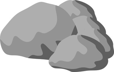 Rocks with Grass Illustration