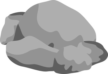 Rocks with Grass Illustration