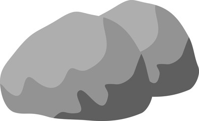 Rocks with Grass Illustration