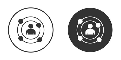 Experience icon logo design illustration template. Solid Style