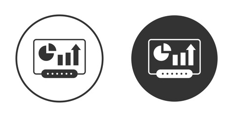 Equity derivatives icon logo design illustration template. Solid Style