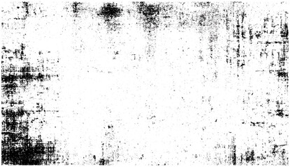 Distressed grunge texture background in black and white, featuring cracked cement, dirt stains, faded paint, rough vintage overlay, urban broken wall, chalk dust, grain noise, splattered