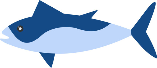 Obraz premium Fish Flat Illustration