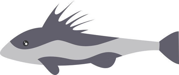 Fish Flat Illustration