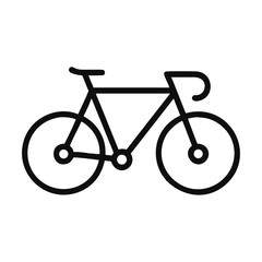Fototapeta premium bicycle icon vector design template. Bicycle outline icon. Isolated on white background