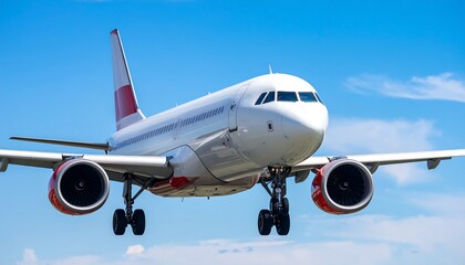 Obraz premium Commercial jet airplane in descent