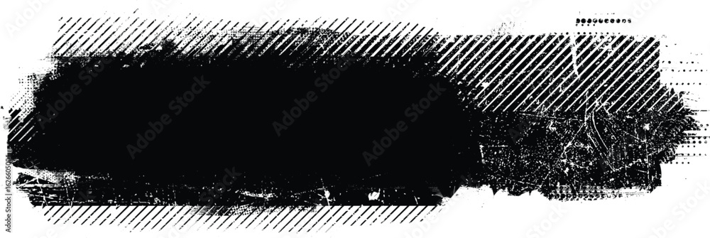 Poster grunge textured banner with rough edges. speckled texture. overlay grunge texture . simply place tex