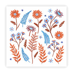 Seamless Watercolor Floral Pattern Hand Painted Vector Flowers for Fabric and Wallpaper