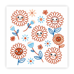 Seamless Watercolor Floral Pattern Hand Painted Vector Flowers for Fabric and Wallpaper