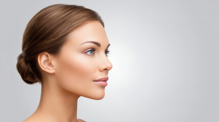 Fototapeta premium Nourishing skincare serum molecular science of vitamin collagen protection for glowing skin