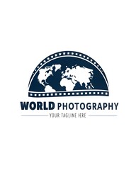 World photography day vector, logo.
