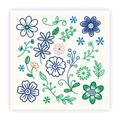 Seamless Watercolor Floral Pattern Hand Painted Vector Flowers for Fabric and Wallpaper