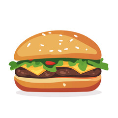 Dabeli, flat style 2D vector image, isolated on a white background