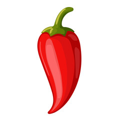 2D flat vector illustration of a Harissa in icon style, isolated on white background