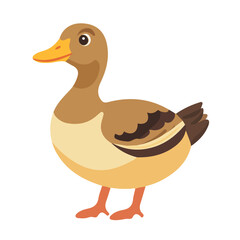 Flat 2D Duck Confit illustration, vector graphic in icon style, on white background