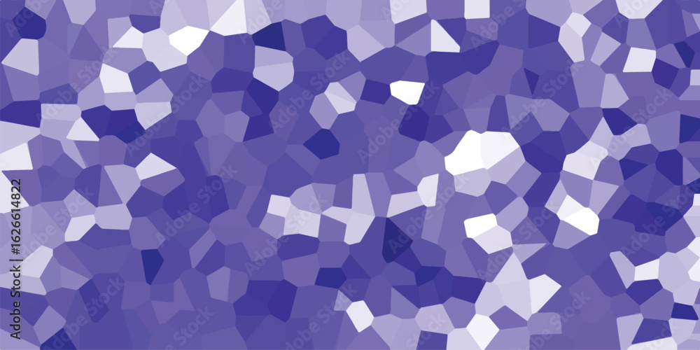 Poster abstract mosaic background in shades of blue and white creating a geometric texture and visual appea