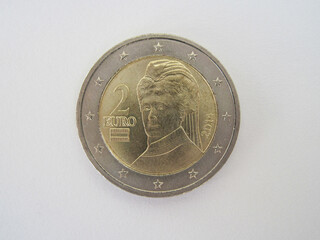 two euro coin