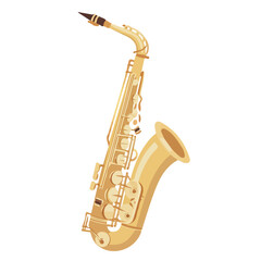 Naklejka premium 2D flat vector illustration of a Saxophone Neck Screw in icon style, isolated on white background