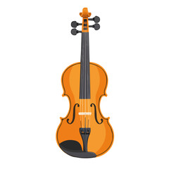 2D flat vector illustration of a Violin Endpin in icon style, isolated on white background