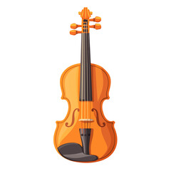 Fototapeta premium Minimal flat vector of a Violin Rosin, 2D icon-style illustration on white background