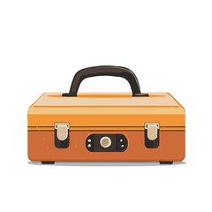 Minimal flat vector of a Music Storage Case, 2D icon-style illustration on white background