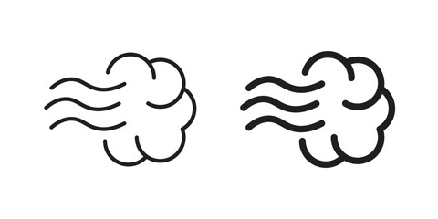 Steam icon, outline style icon for web site or mobile app, vector graphics