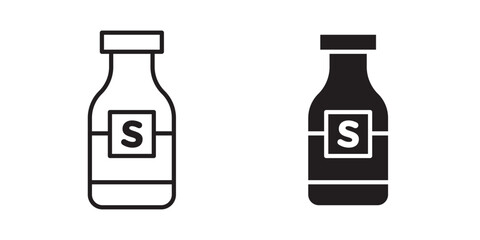 Solvent icon, outline style icon for web site or mobile app, vector graphics