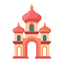 2D flat vector illustration of a Punarnava in icon style, isolated on white background